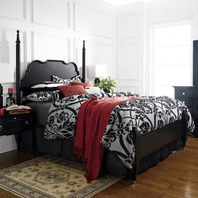 B1301-BRMPoster Bed (침대+협탁+화장대)