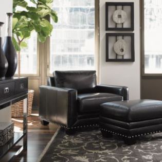Black IceLeather Single Chair