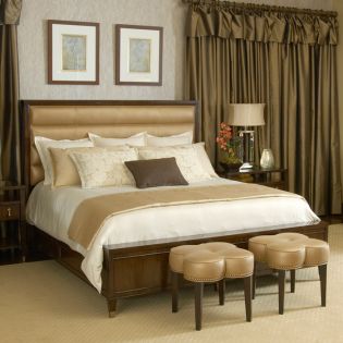 St Tropez FranceLeather Panel Bed