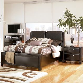 B569LKing Panel Bed (침대+협탁+화장대)