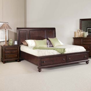Sutton Bay Sleigh Queen Bed (침대+협탁+화장대)