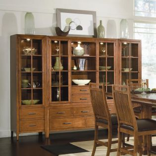  311  Maxwell  China Cabinet  w/ Pier Cabinets at Riverview Galleries