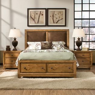 2700 Logan Storage Panel Bed (침대)