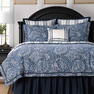 Duvet-Indigo Paisley Bedding