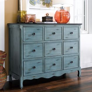 12027-GreenConsole Cabinet