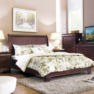 9002-4705Queen Panel Bed (침대)