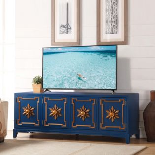  Blue 72  Large TV Stand