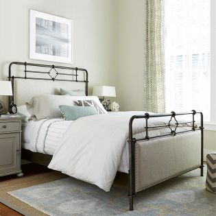 596310BUpholstered Bed (침대+협탁+화장대)