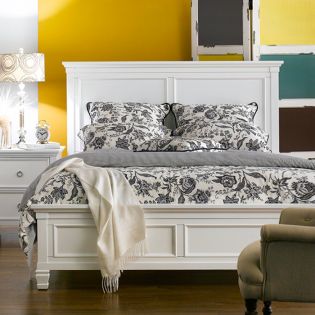  Tamarack-White  Queen Panel Bed(침대+협탁+화장대)