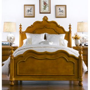  Lily-Brown  Single Panel Bed (침대) (매트 규격: 120cm x 203cm)