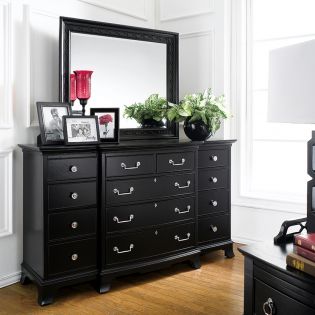  B1301  Mirror & Drawer Dresser