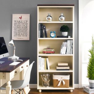 Tara-White-BKCWooden Bookcase