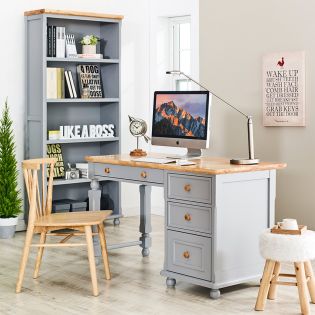 Tara-Grey-DeskWooden Desk