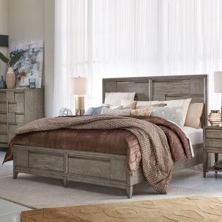 B4877Queen Panel Bed (침대+협탁+화장대)