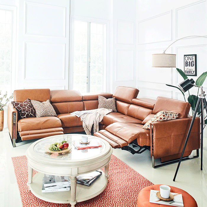 RS-B0280Leather Recliner Sofa