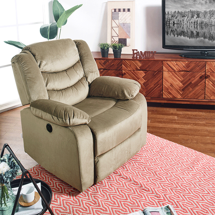 U1294-KhakiRecliner Chair