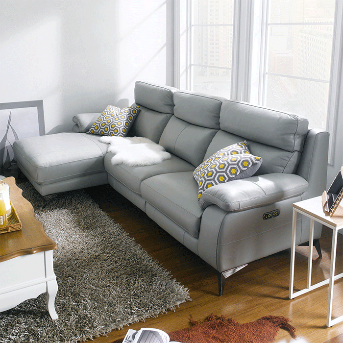 RS-11486-PRLeather Recliner Sofa