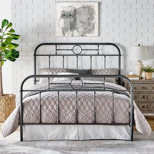 B4104-Grey-FR-BedQueen Bed (침대)