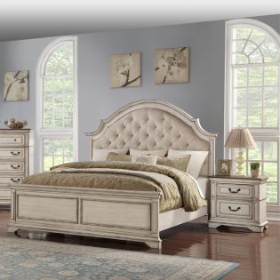 B1731 AnastasiaPanel Bed (침대+협탁+화장대)