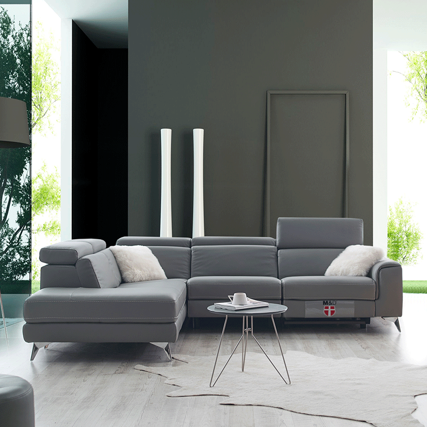 ZEB8Leather Recliner Sofa