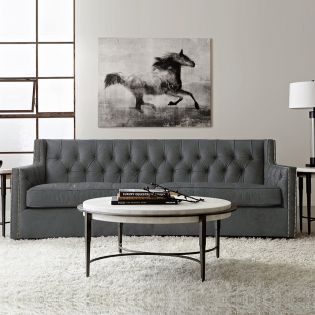 7277LPOLeather Large Sofa