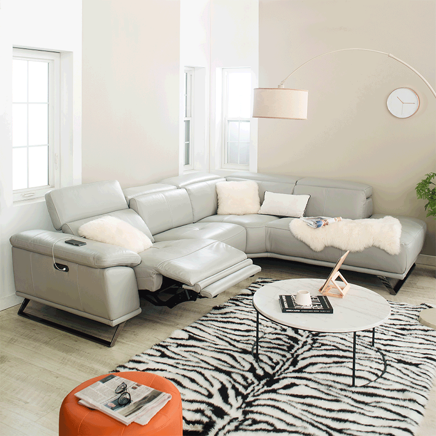RS-B0283Leather Recliner Sofa