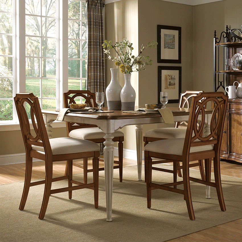  Provenance 76208  Counter Height Side Chair Straw