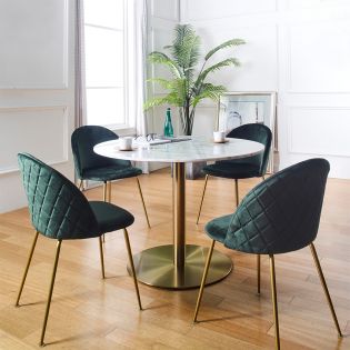 Corby-4Marble Dining Set