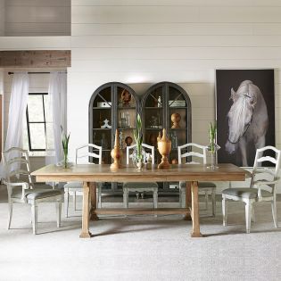  76050 Madison  Dining Set  (1 Table + 2 Arm + 4 Side)