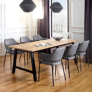 Brighton-6-GreyDining Set
