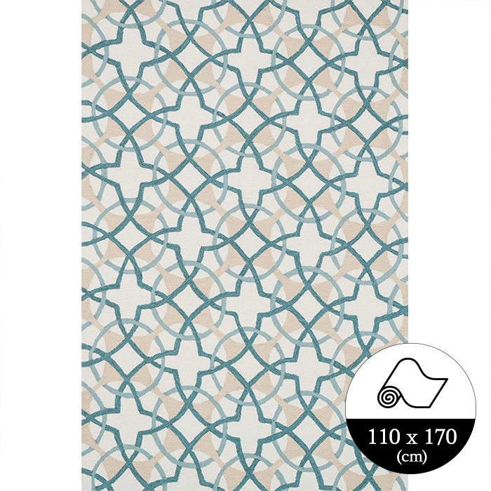 FC-42Ivory Teal (110x170cm)