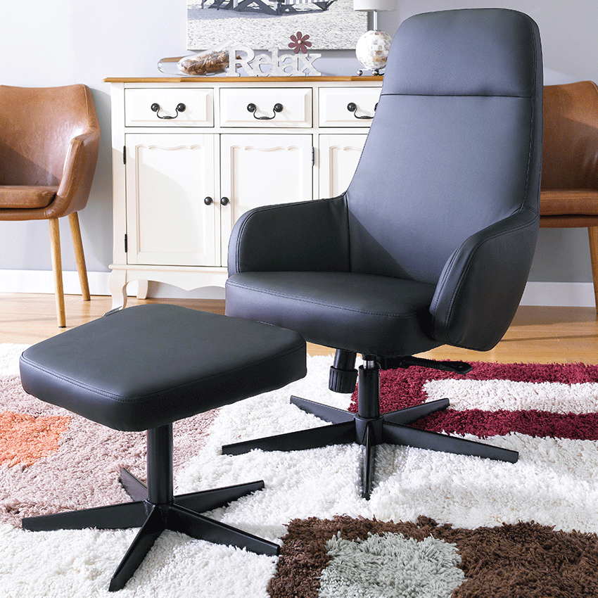 Reno-CRecliner Chair & Ottoman