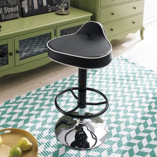 39492-BlackAdjustable Bar Stool