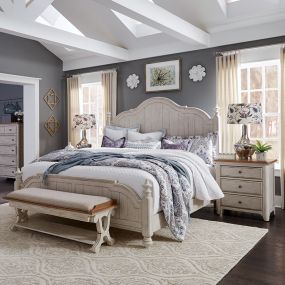 Farmhouse 652Poster Bed (침대+협탁+화장대)
