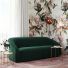 S6458 Yara Pleated Forest GreenSofa