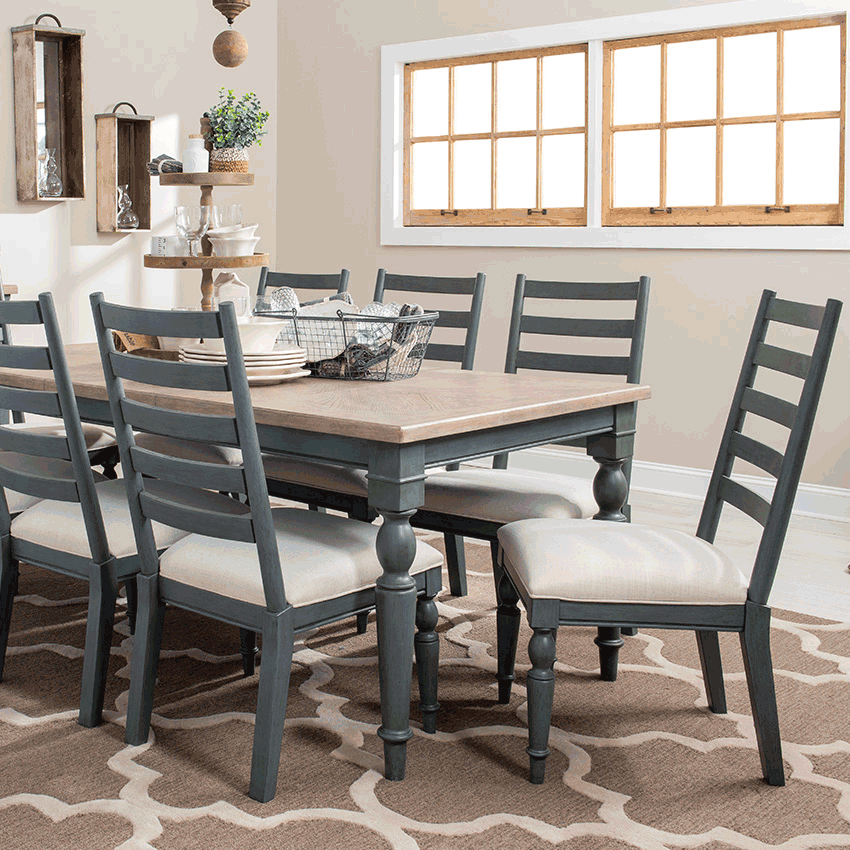  1650 Easton Hill  Dining Set  (1 Table + 4 Chairs)