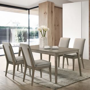 D7185-4 Maggie Dining Set (1 Table + 4 Chairs)