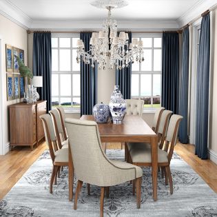Newel 294220-8Extension Dining Set