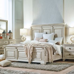 C8448APanel Bed (침대+협탁+화장대)