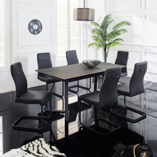 HT90057-6Extension Ceramic Dining Set