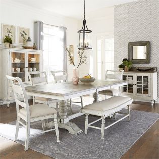 661W Whitney-6BExtension Dining Set