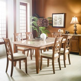 DR500-6Marble Top Dining Set