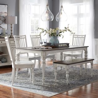 244-CD Magnolia-6BExtension Dining Set