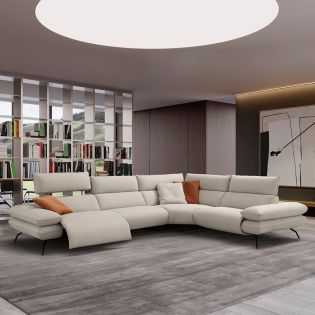 i861 Flex Leather 2-Recliner Sofa