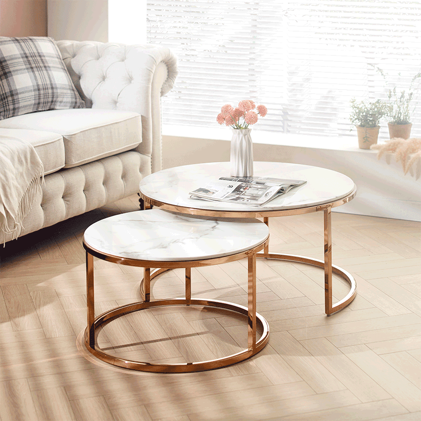 MB-14  Marble Cocktail Table