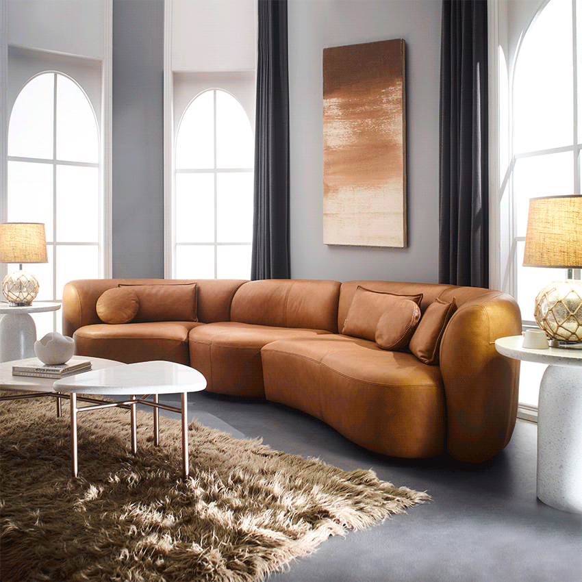 A0554 Leather Functional Sofa